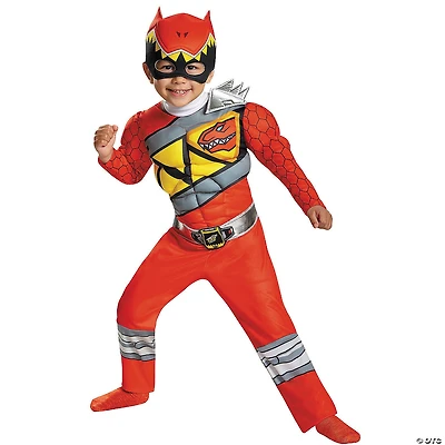 Boy's Classic Muscle Red Ranger Dino Costume