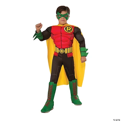 Boy's Deluxe Photo-Real Muscle Chest Robin Costume
