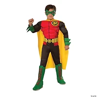 Boy's Deluxe Photo-Real Muscle Chest Robin Costume