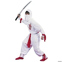 Boy's Deluxe White Ninja Costume
