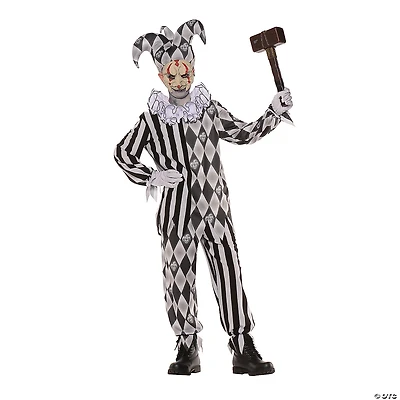 Boy's Evil Harlequin Costume