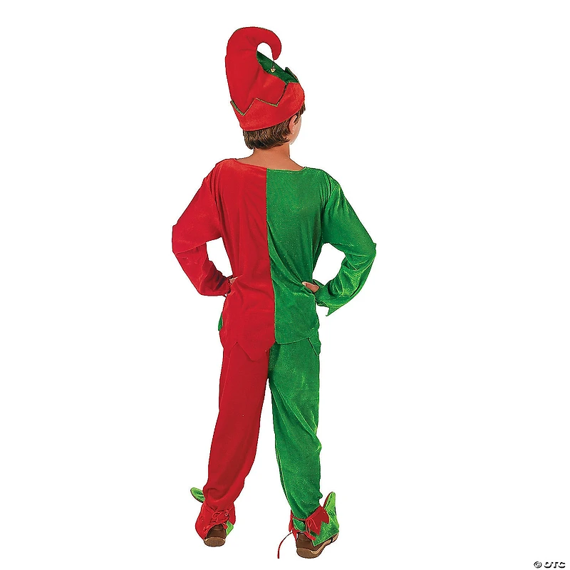 Boy's Velour Elf Costume - Small/Medium