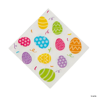 Bright Easter Egg & Confetti Luncheon Napkins - 16 Pc.