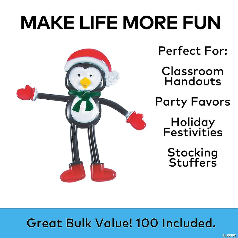 Bulk 100 Pc. Christmas Bendable Assortment