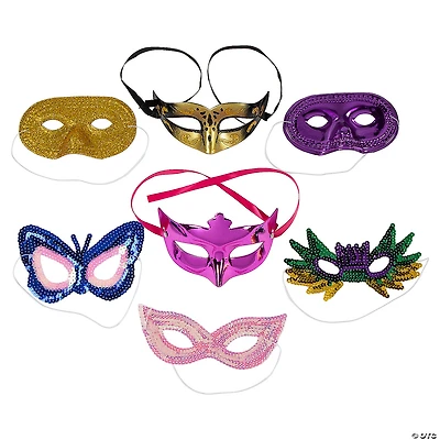 Bulk 100 Pc. Mardi Gras Mask Value Assortment