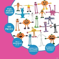 Bulk 100 Pc. Mega Halloween Bendable Assortment