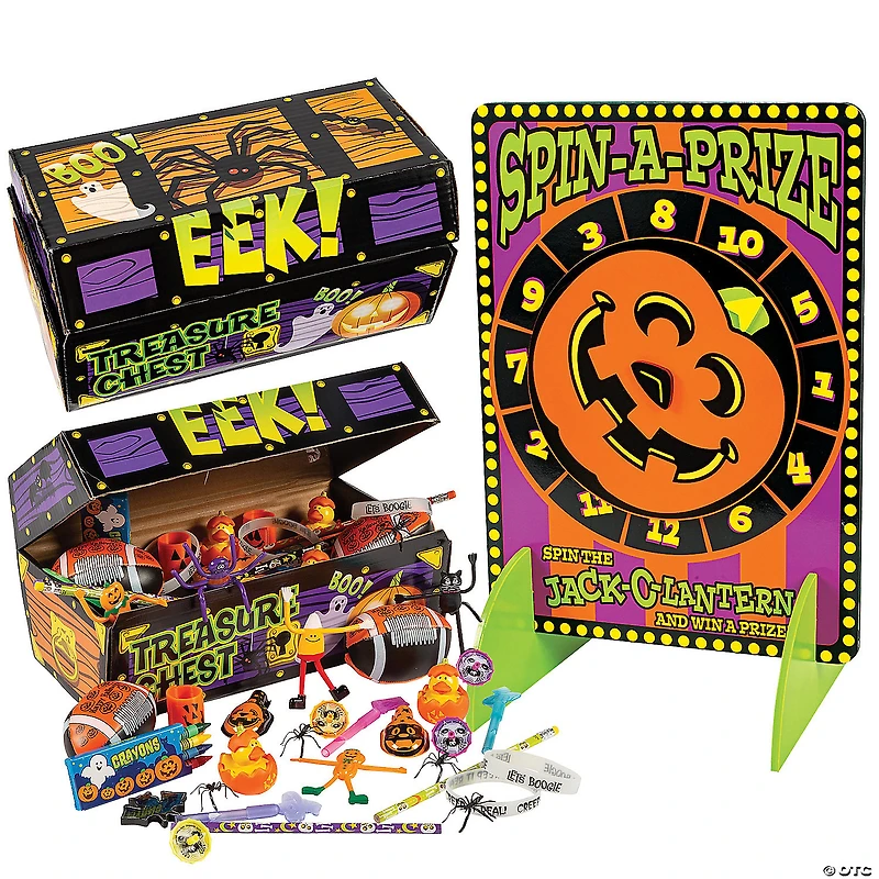 Bulk 101 Pc. Halloween Game Wheel & Prize Kit