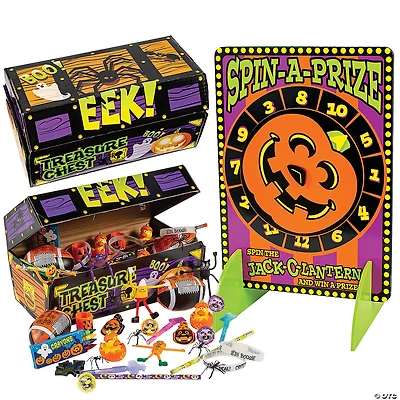 Bulk 101 Pc. Halloween Game Wheel & Prize Kit
