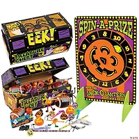Bulk 101 Pc. Halloween Game Wheel & Prize Kit