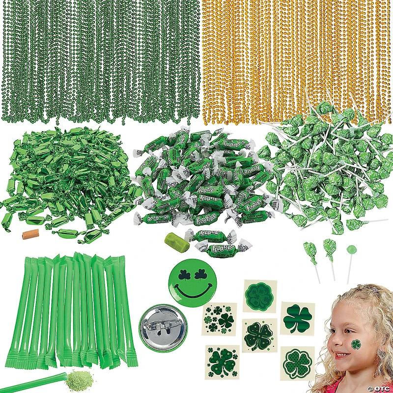 Bulk 1176 Pc. St. Patrick’s Day Candy & Apparel Parade Mix