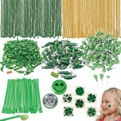 Bulk 1176 Pc. St. Patrick’s Day Candy & Apparel Parade Mix