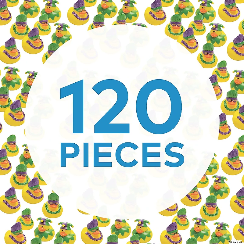 Bulk 120 Pc. Mardi Gras Rubber Ducks
