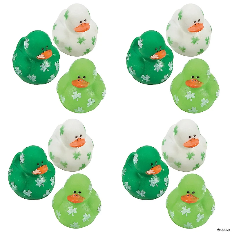 Bulk 120 Pc. St. Patrick's Day Mini Shamrock Rubber Ducks