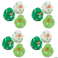 Bulk 120 Pc. St. Patrick's Day Mini Shamrock Rubber Ducks