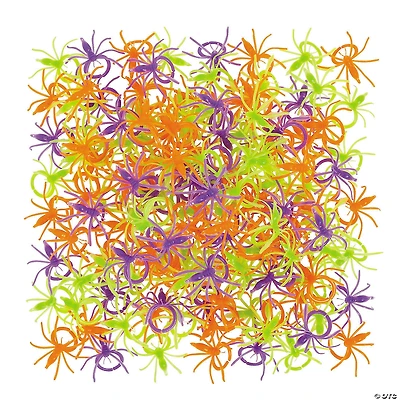 Bulk 144 Pc. Colorful Halloween Spider Rings