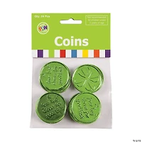 Bulk 144 Pc. Four-Leaf Clover Good Luck Plastic Coins