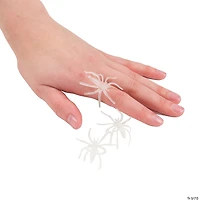 Bulk 144 Pc. Glow-in-the-Dark Plastic Spider Rings