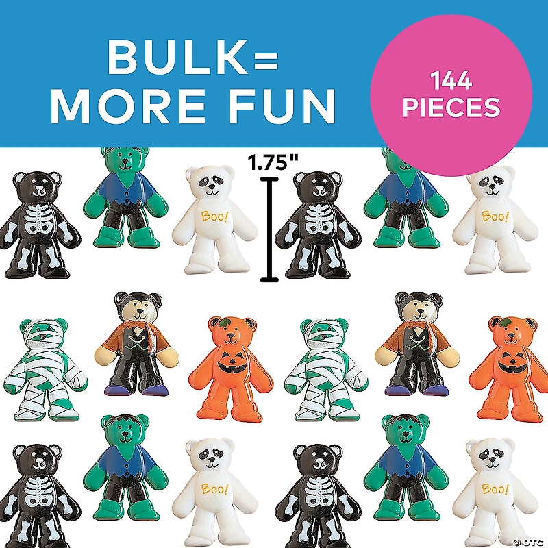 Bulk 144 Pc. Halloween Bears