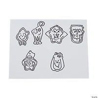 Bulk 144 Pc. Halloween Character Stencil Bookmarks