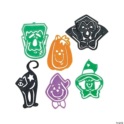 Bulk 144 Pc. Halloween Character Stencil Bookmarks