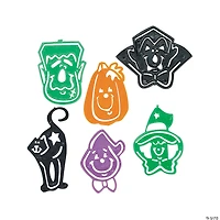 Bulk 144 Pc. Halloween Character Stencil Bookmarks