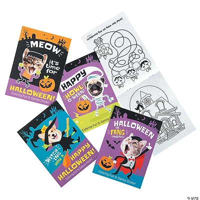 Bulk 144 Pc. Halloween Silly Animal Characters Coloring Books