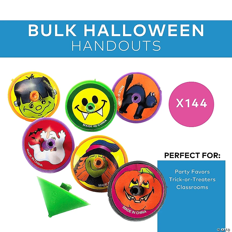 Bulk 144 Pc. Halloween Spin Tops