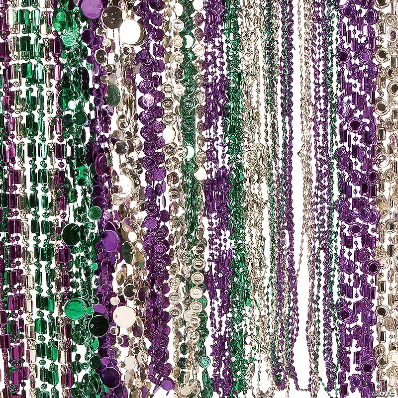Bulk 144 Pc. Mardi Gras Bead Necklace Assortment