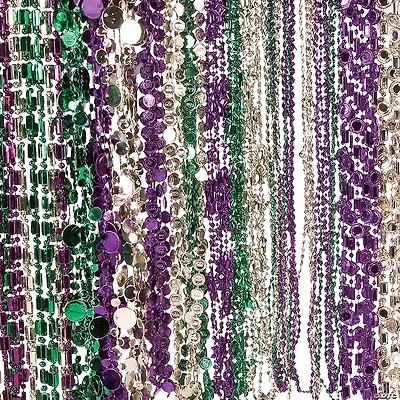Bulk 144 Pc. Mardi Gras Bead Necklace Assortment