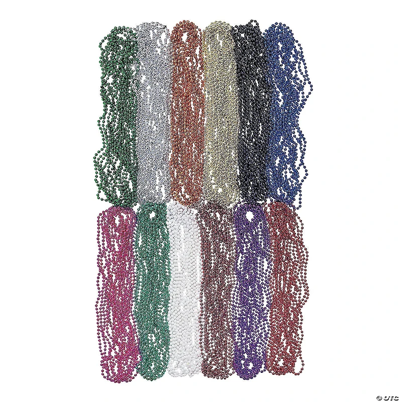 Bulk 144 Pc. Metallic Bead Necklace Assortment