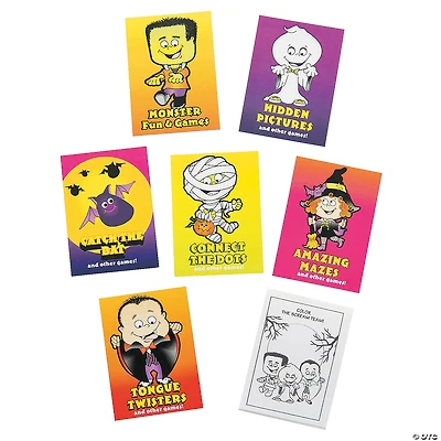 Bulk 144 Pc. Mini Halloween Fun & Games Books