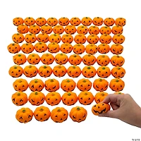 Bulk 144 Pc. Mini Squeeze Jack-O’-Lantern Stress Toys