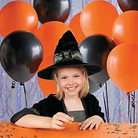 Bulk  144 Pc. Orange & Black 11" Latex Balloon Assortment