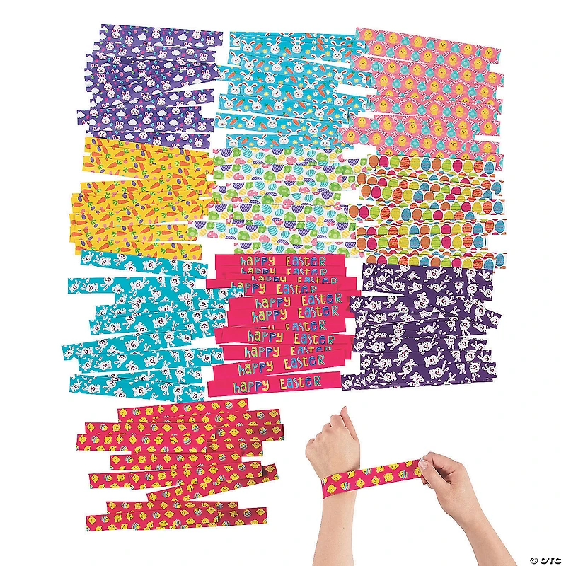 Bulk 150 Pc. Easter Slap Bracelet Assortment