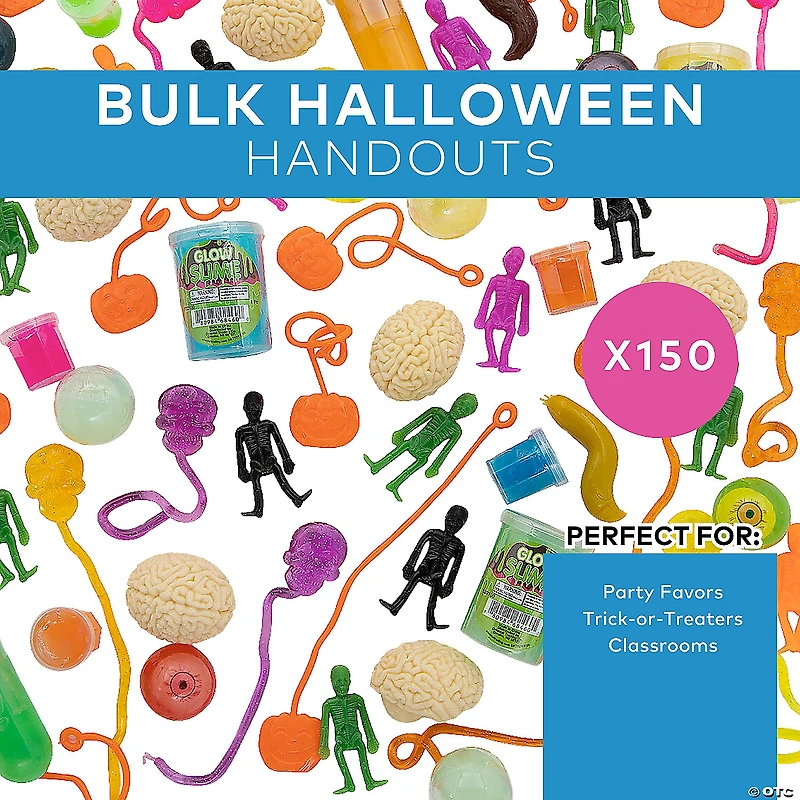 Bulk 150 Pc. Halloween Sticky Toy & Slime Assortment