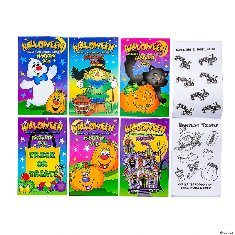 Bulk 180 Pc. Halloween Activity Pads