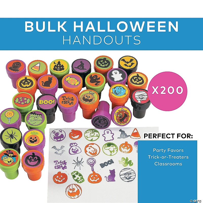 Bulk 200 Pc. Mega Halloween Stampers