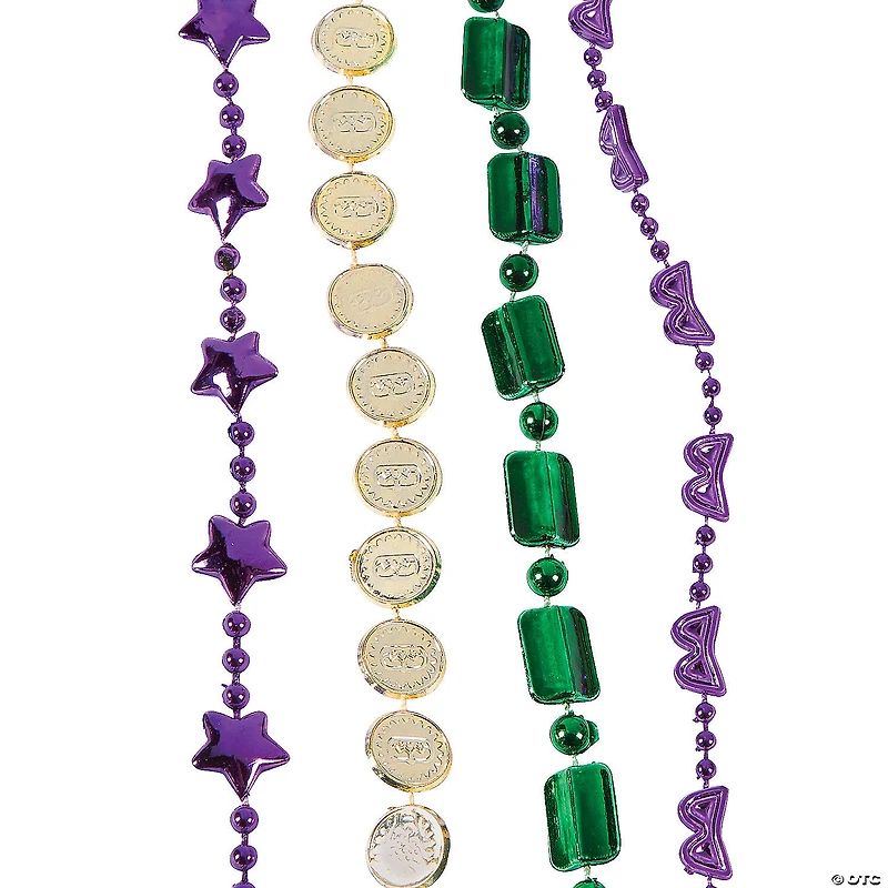 Bulk 250 Pc. Mardi Gras Bead Necklace Assortment