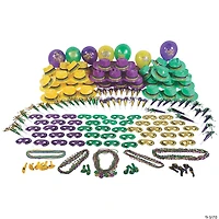 Bulk 250 Pc. Mardi Gras Party Kit For 50
