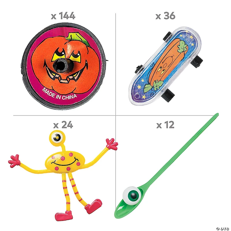 Bulk 267 Pc. Trunk-or-Treat Deluxe Halloween Games & Prizes Kit