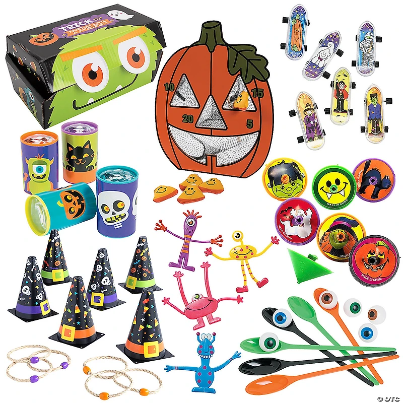 Bulk 267 Pc. Trunk-or-Treat Deluxe Halloween Games & Prizes Kit