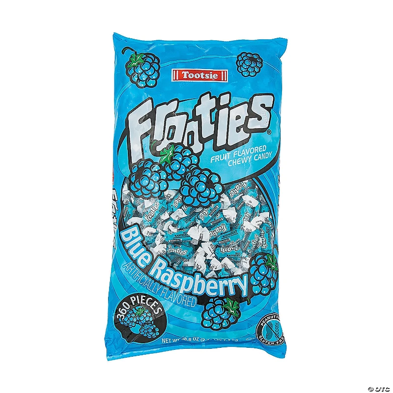 Bulk 360 Pc. Blue Raspberry Mini Tootsie Roll