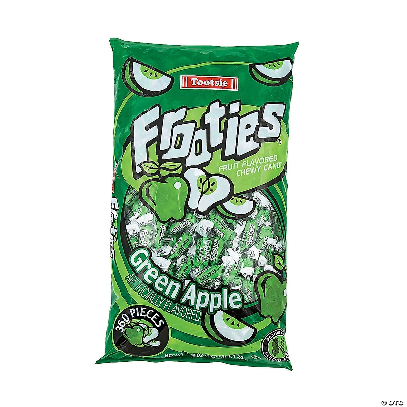 Bulk 360 Pc. Green Apple Mini Tootsie Roll