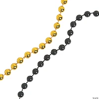 Bulk 48 Pc. Black & Gold Bead Necklaces