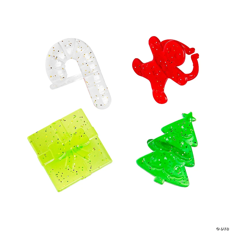 Bulk 48 Pc. Christmas Glitter Rings
