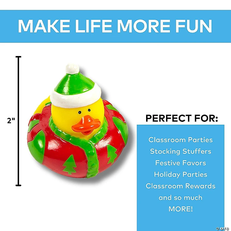 Bulk 48 Pc. Christmas Rubber Ducks Assortment