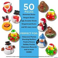 Bulk 48 Pc. Christmas Rubber Ducks Assortment
