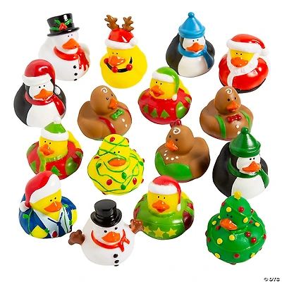Bulk 48 Pc. Christmas Rubber Ducks Assortment