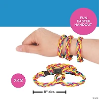 Bulk 48 Pc. Easter Braided Friendship Bracelets