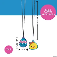 Bulk 48 Pc. Easter Character Necklaces